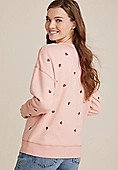 Heart Embroidered Sweatshirt | Maurices