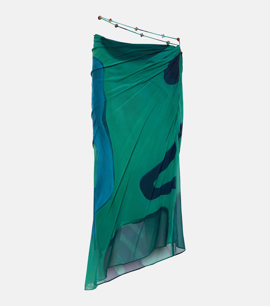 Frankie silk-blend midi skirt | Mytheresa (US/CA)