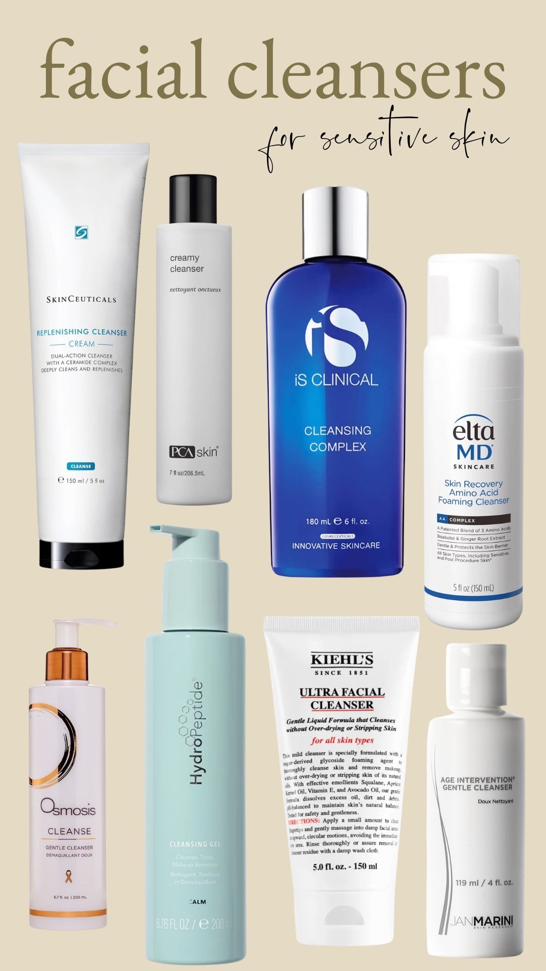 Sensitive skin? 

Try these cleansers. 

#LTKFindsUnder50 #LTKOver40 #LTKBeauty