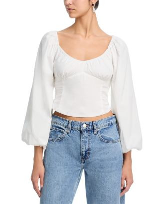 Bow Back Peasant Top - Exclusive | Bloomingdale's (US)