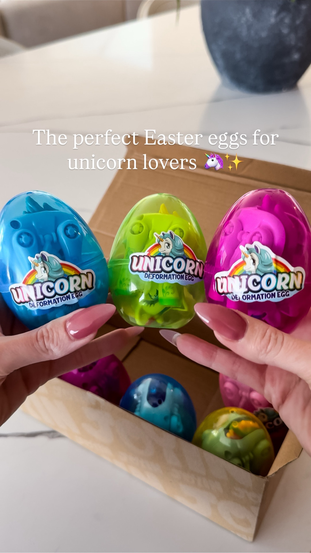 These unicorn Easter eggs are perfect for all the unicorn lovers! 🦄 We are loving the non-candy egg options this year! 

#thesistershoppers #eastereggs #amazonkids #amazonfinds #asmr

#LTKHome #LTKKids #LTKSeasonal