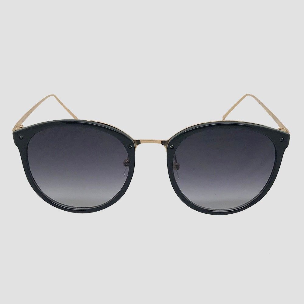 Women's Round Sunglasses - A New Day Black | Target