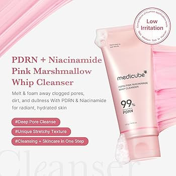 medicube PDRN Marshmallow Whip Cleanser | Face Wash, Cleansing Foam for Pore Care & Uneven Skin T... | Amazon (US)