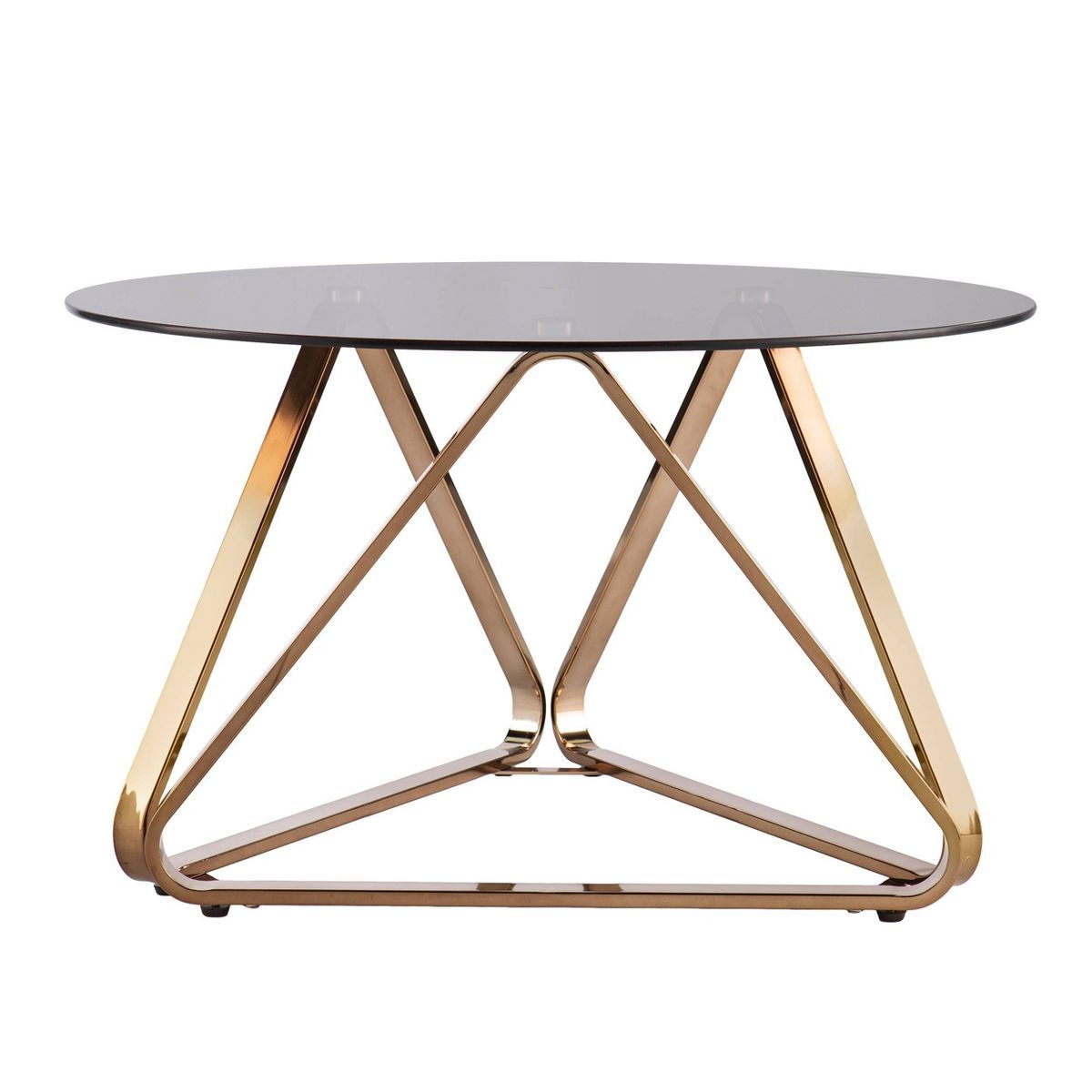 Tainbin Round Cocktail Table Champagne - Aiden Lane | Target
