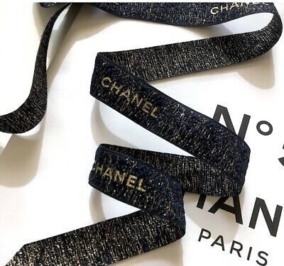 2 X NEW Authentic Chanel Tuxedo Black Ribbon appr. 1.8 Meters/72 Inches/2 Yards!  | eBay | eBay US
