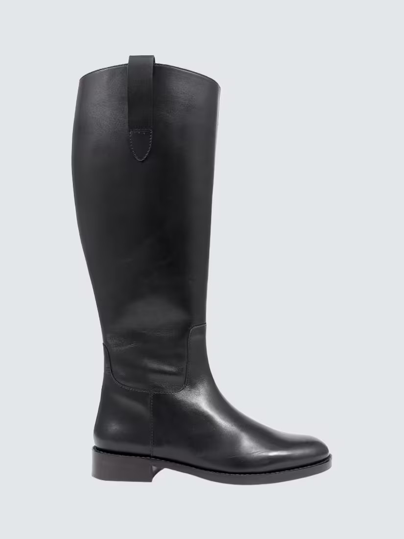 Jones Bootmaker Emelia Medium Width Calf Fit Long Leather Boots | John Lewis (UK)