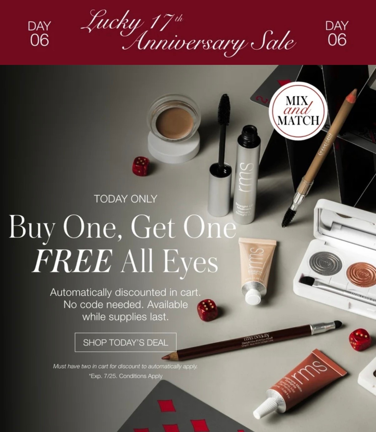 All EYE products are BOGO FREE
TODAY ONLY @RMS Beauty #cleanbeauty

#LTKSaleAlert #LTKBeauty