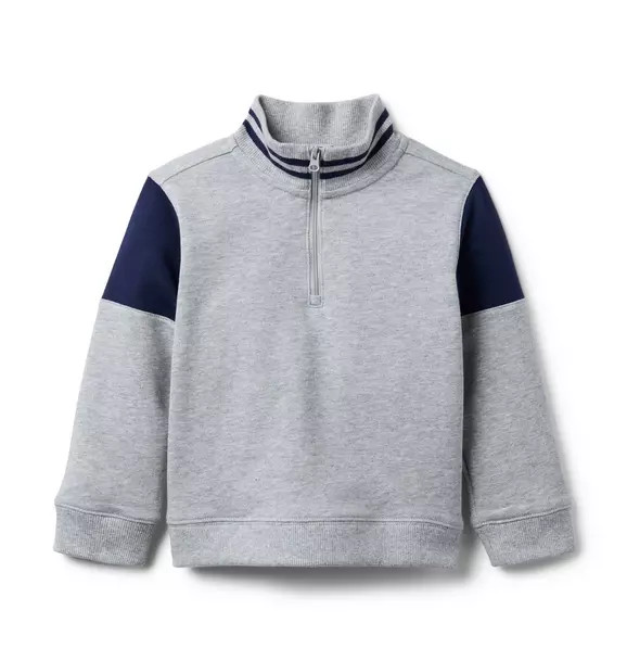 Colorblock Half Zip Sweatshirt | Janie and Jack