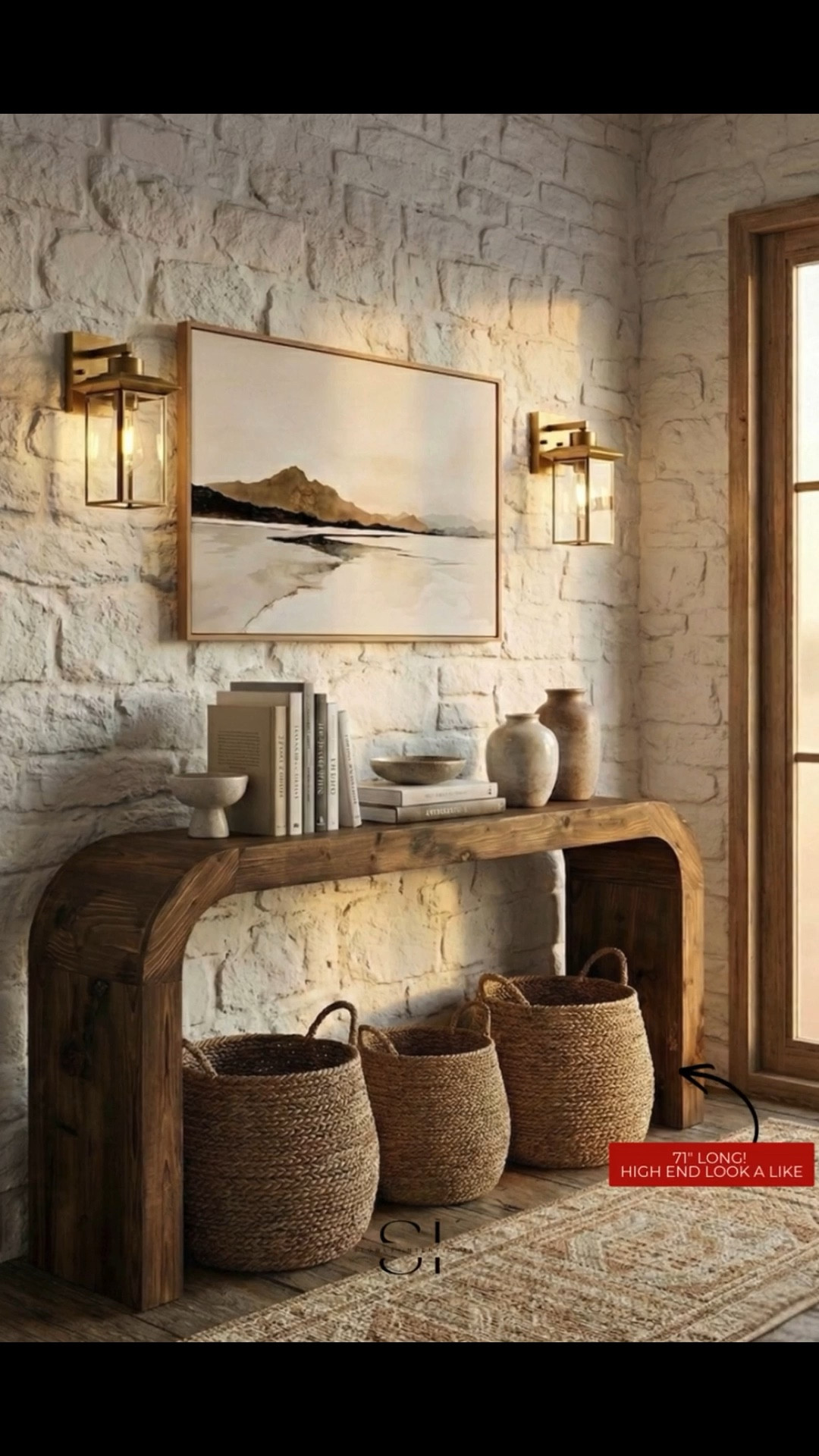 I am so obsessed with how this 71" long console table gives the ultimate high end look for a fraction of the price! Adding textured baskets and organic modern vases makes this entryway feel so warm and inviting without needing a designer. This is the perfect solution for styling a narrow space while keeping things functional and beautiful on a budget!

amazon home, amazon finds, walmart finds, walmart home, affordable home, amber interiors, studio mcgee, home roundup

#LTKHome