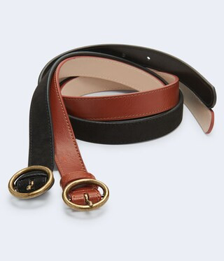 Circle Buckle Belt 2-Pack | Aeropostale