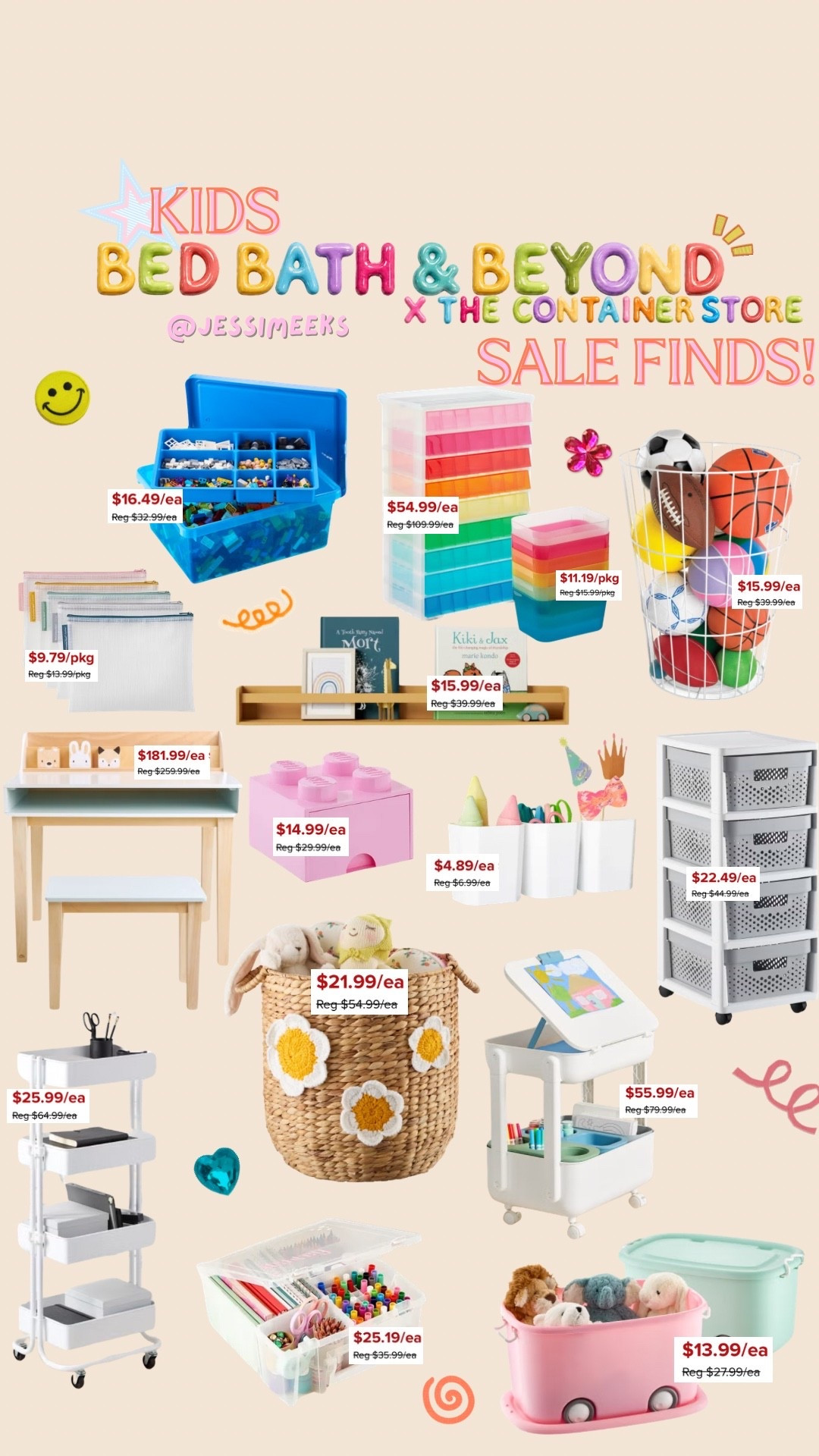 found some storage items for the kids and all our art supplies from bed bath and beyond x the container store! 🎨🌈✨

#LTKHome #LTKSaleAlert #LTKKids