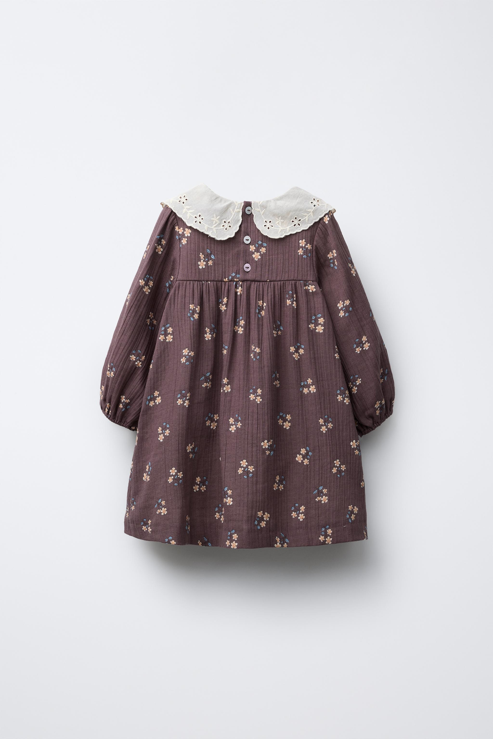 FLORAL PRINT TEXTURE DRESS | Zara US