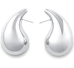 Amazon.com: Apsvo Earring Dupes Extra Large Chunky Gold Hoop Earrings for Women Girls Oversized D... | Amazon (US)