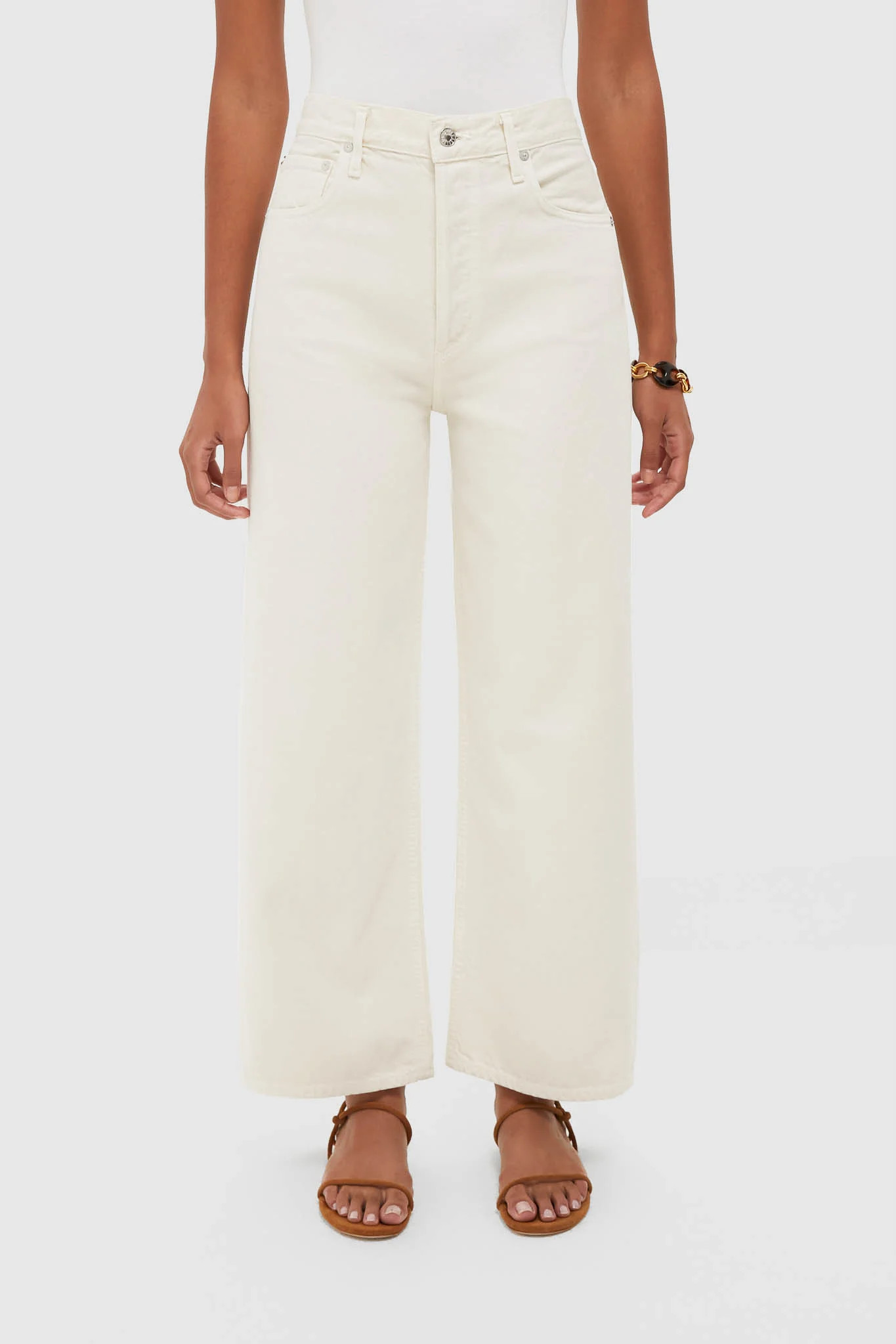 Brown Rice High Rise Wide Leg Ren Jean | Tuckernuck (US)