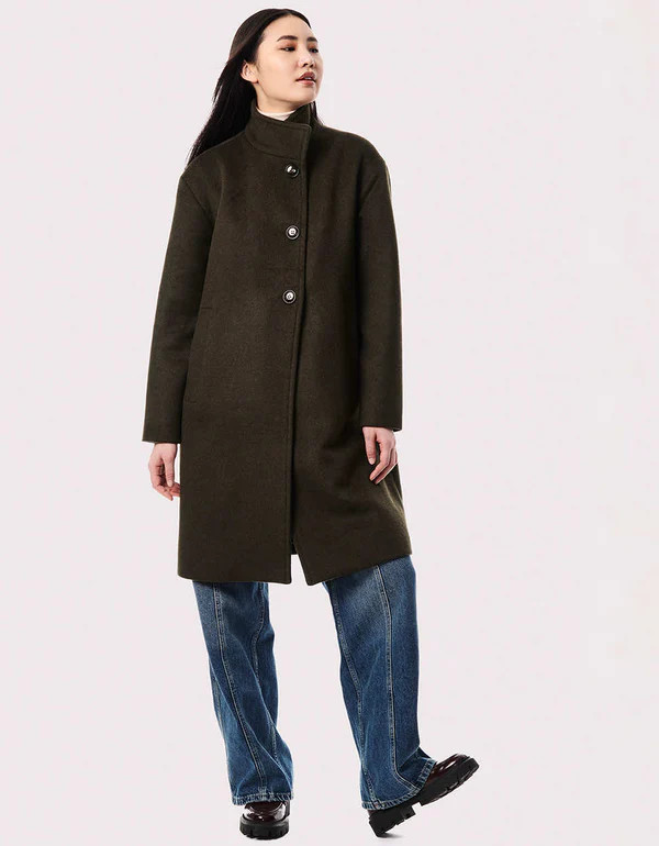 Camelot Wool Coat | Bernardo Fashions