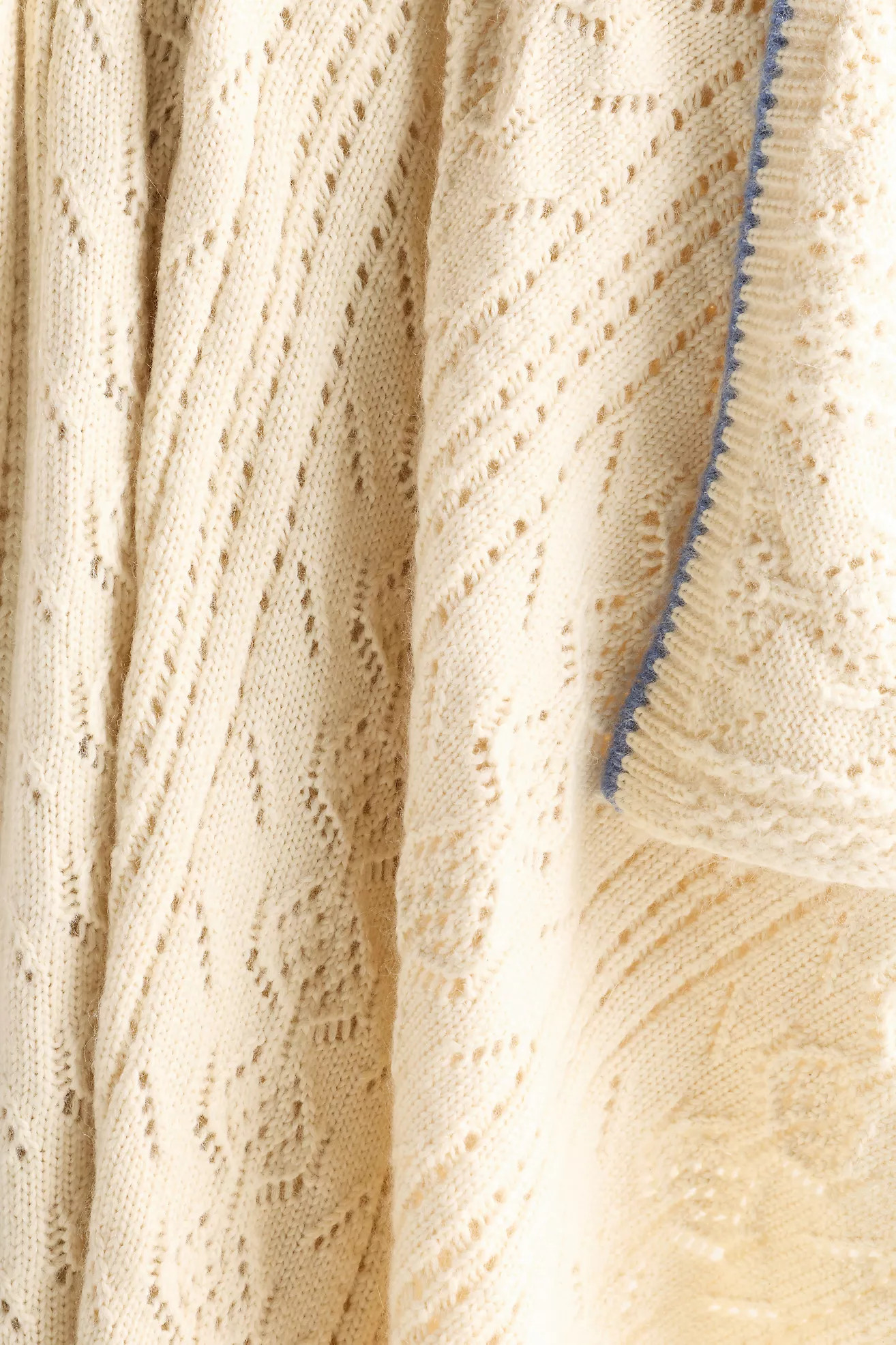 Sabrina Cotton Knit Throw Blanket | Anthropologie (US)