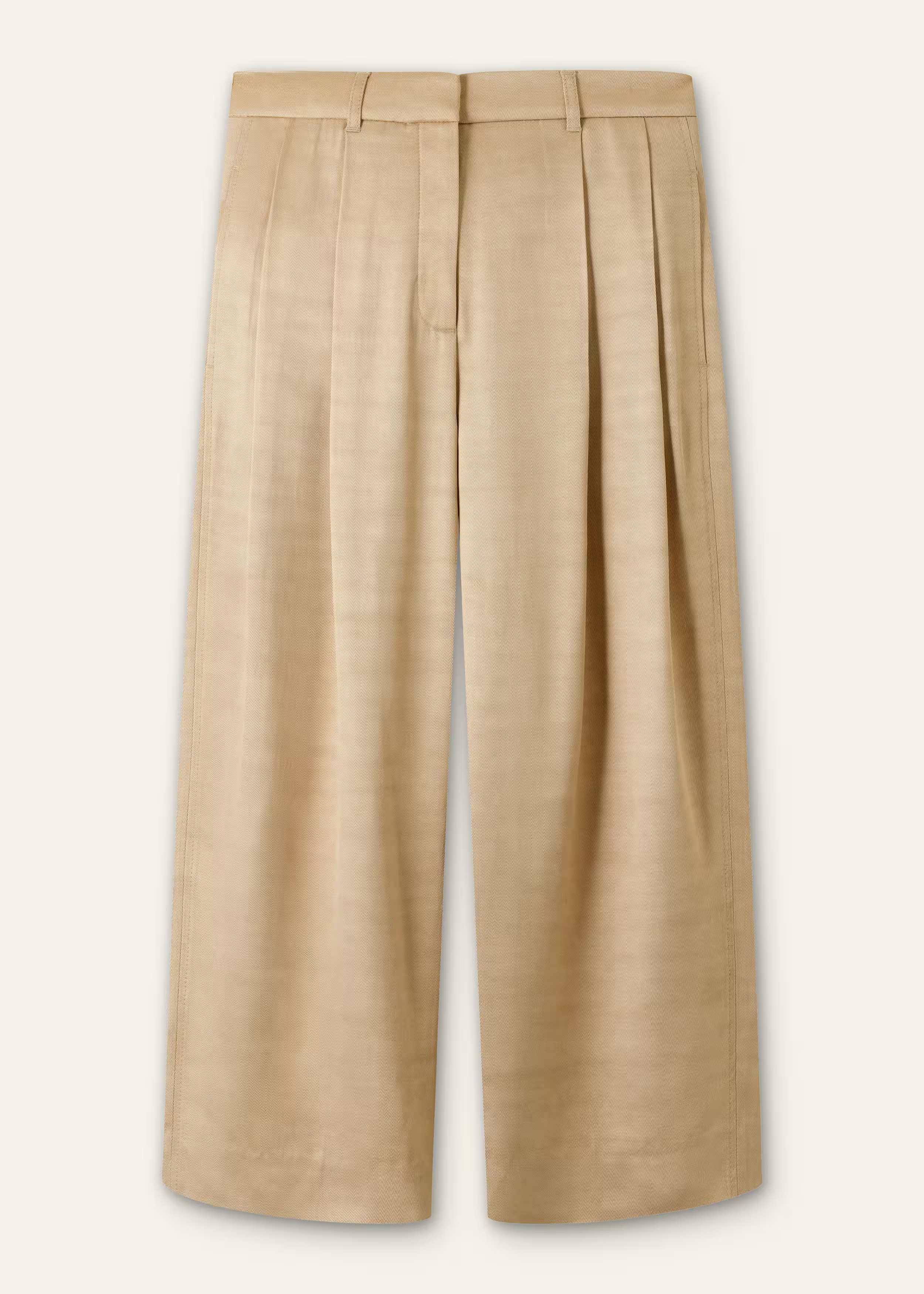Women's Gold Elevated Metallic Tailored Wide-Leg Trouser | ME+EM | ME+EM Global (Excluding US)