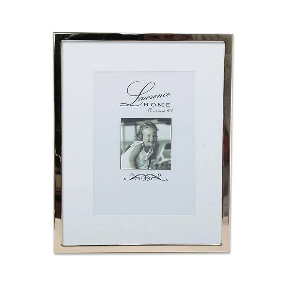 Lawrence Frames 710680 Silver Standard Metal 8x10 Matted for 5x7 Picture Frame | Walmart (US)