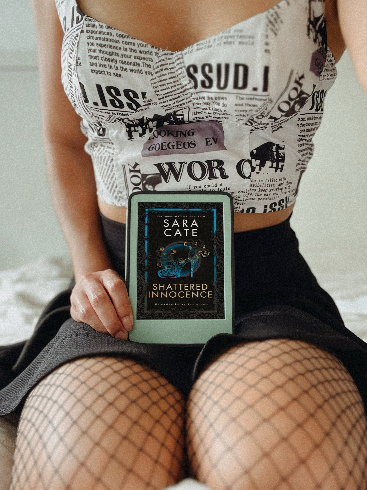 A Cinderella retelling you didn’t know you needed! It’s a great palette cleanser; it’s hot, quick, and entertaining.

forbidden romance - kindle book - kindle unlimited - short skirt - skater skirt - high waist fishnet tights - crop top 

#LTKFindsUnder50