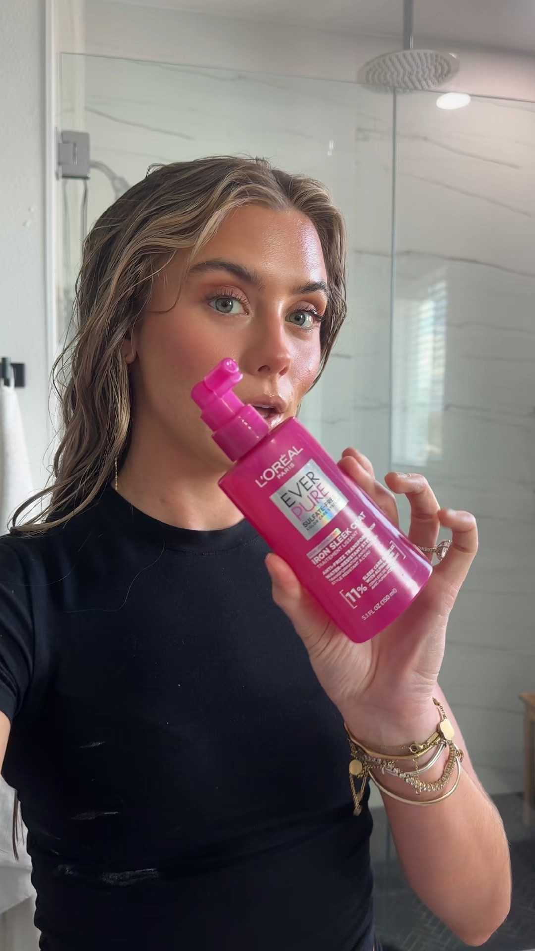 L'Oreal Paris Sulfate Free Iron Sleek Coat, Anti-Frizz Hair Treatment Spray with Heat Protection & Humidity Protection, Semi-Permanent Smoothing, Suitable for Color-Treated Hair

#LTKgrwm #LTKselfcare #LTKBeauty