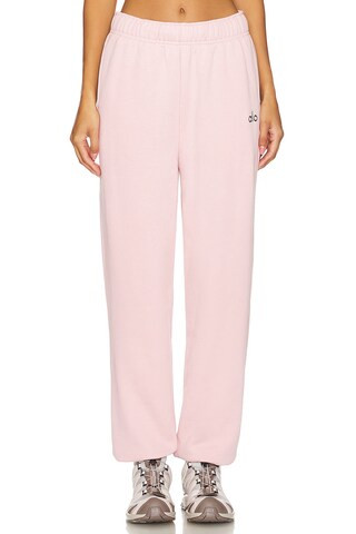 alo Accolade Sweatpant in Ballet Pink from Revolve.com | Revolve Clothing (Global)