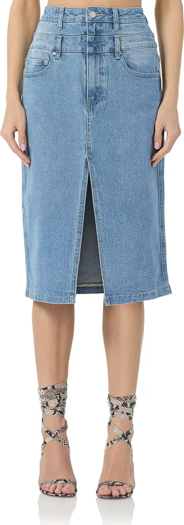 Maison Double Waist Denim Skirt | Nordstrom