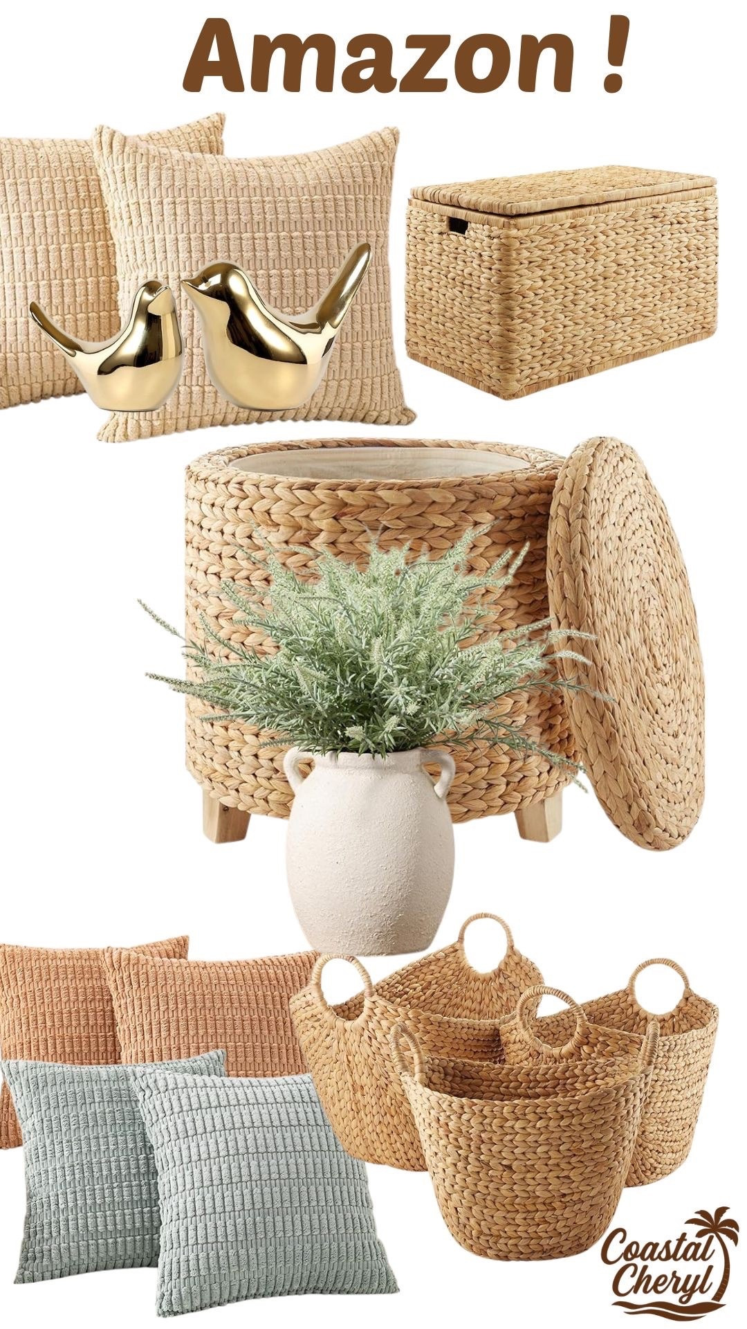 These wicker accents are perfect for a chic and cozy home! #amazon #homedecor #baskets


#LTKspring #LTKHome #LTKSaleAlert