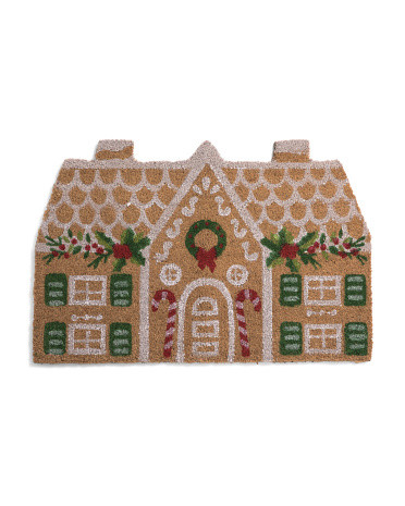 20x34 Coir Gingerbread House Doormat | TJ Maxx
