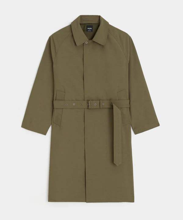 Italian Belted Balmacaan Trench Coat | Todd Snyder
