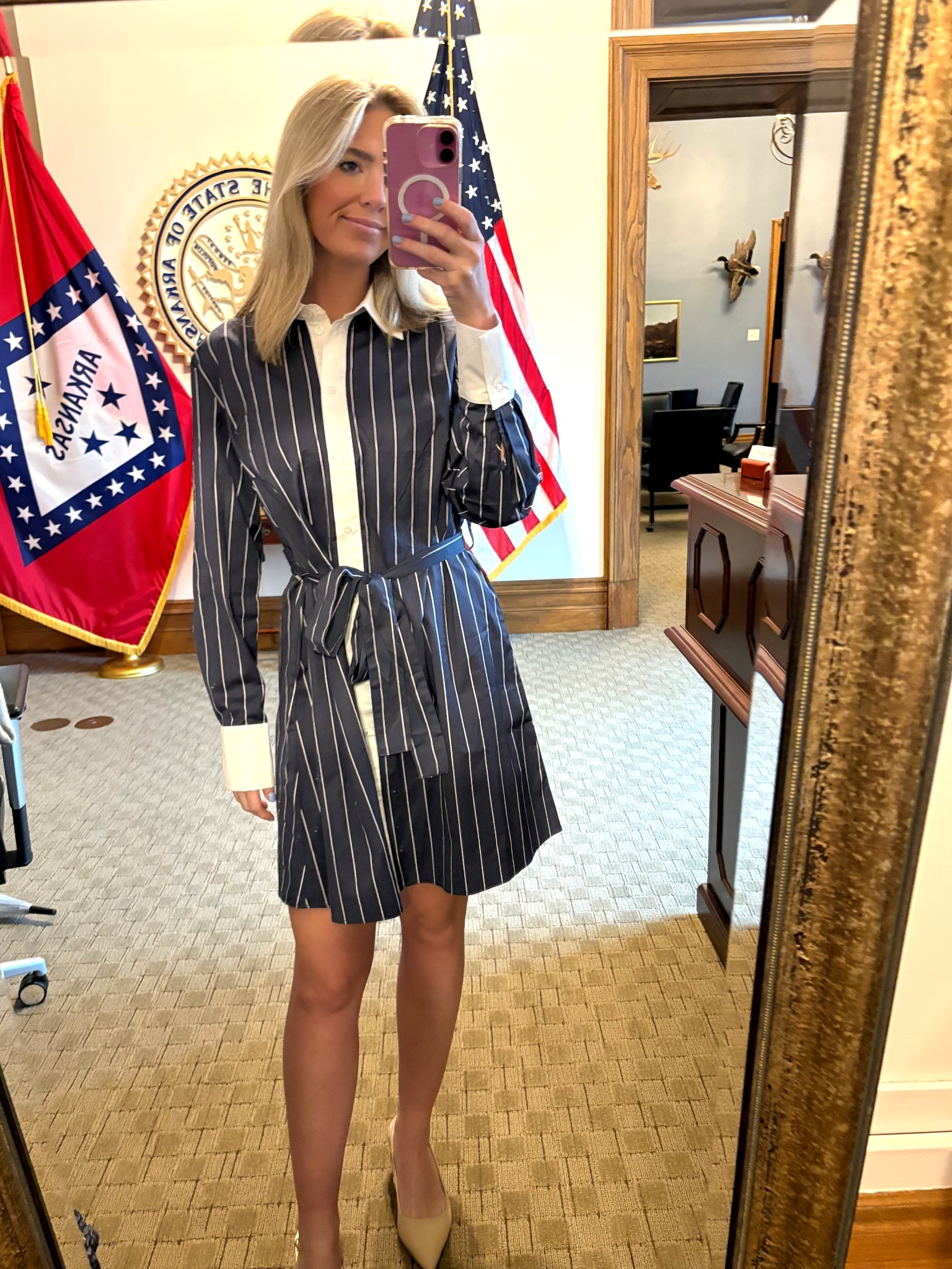 H&M dress perfect for work and now on sale! Super flattering on any size! Can’t find navy online linked other shade of blue! Heels are also linked and on sale in other colors! Staple for work!

#LTKWorkwear #LTKFindsUnder50 #LTKSaleAlert