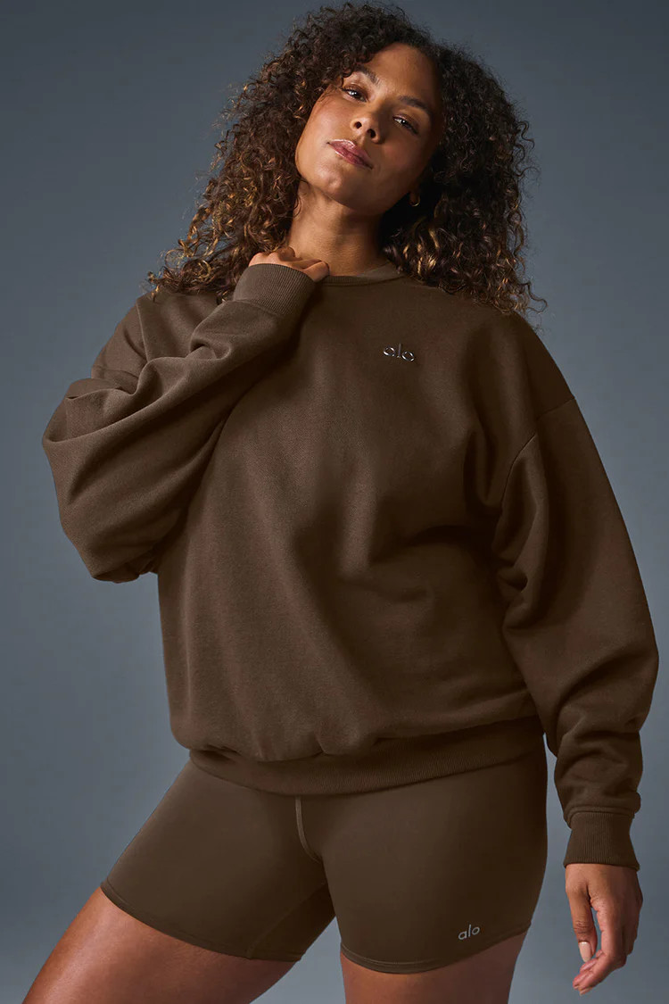 Accolade Crew Neck Pullover - Crystal Clear Blue | Alo Yoga (US)