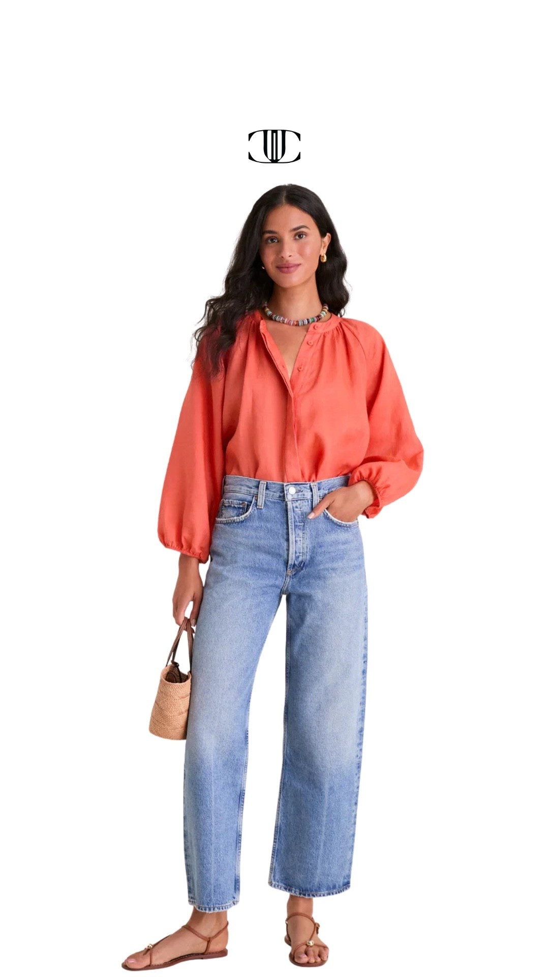 The cut color and rise of these jeans look absolutely perfect. It looks like there’s a little bit more room in the thighs, but still being complementary.
