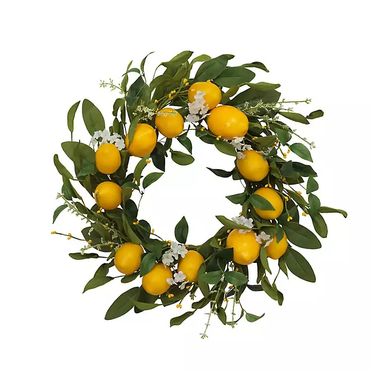 Yellow Lemon and Berry Wreath | Kirkland's Home