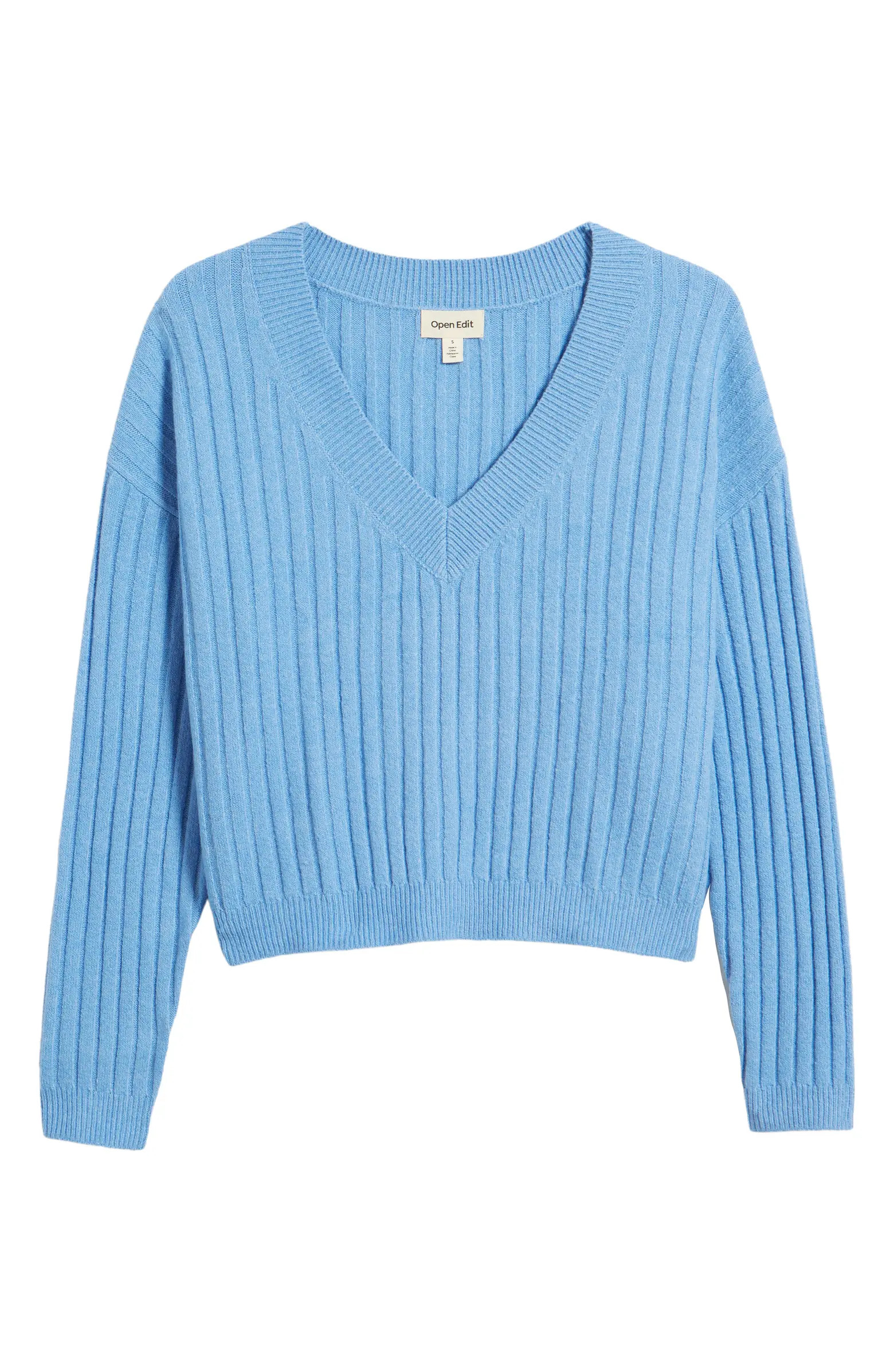 V-Neck Rib Sweater | Nordstrom