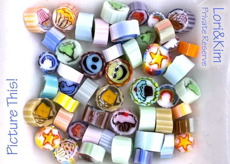 COE 104 Picture This! Private Reserve by Lori and Kim Murrini Millefiore Murrine - Etsy | Etsy (US)