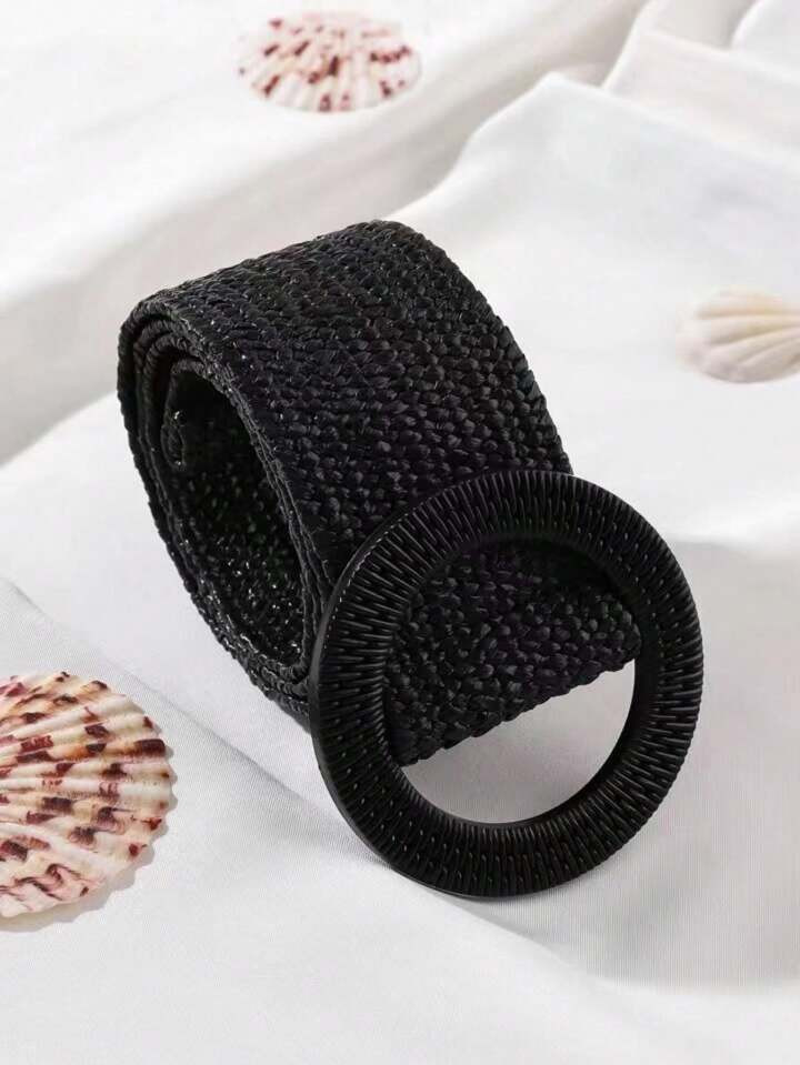 1pc Women's Elastic Pp Grass Woven Waistband | SHEIN