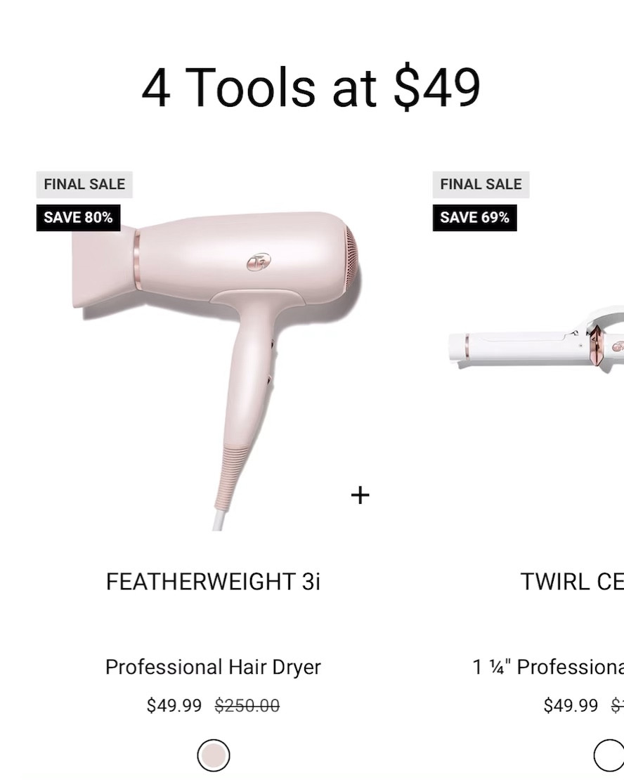 $50 T3 hair tools, blow dryer, curler, curling iron, straightener, 
hair straightener, hairstyling, beauty, sale finds, Christmas gifts, 
gifts under 50, hair care, travel, 
hot tools

#LTKGiftGuide #LTKFindsUnder50 #LTKSaleAlert