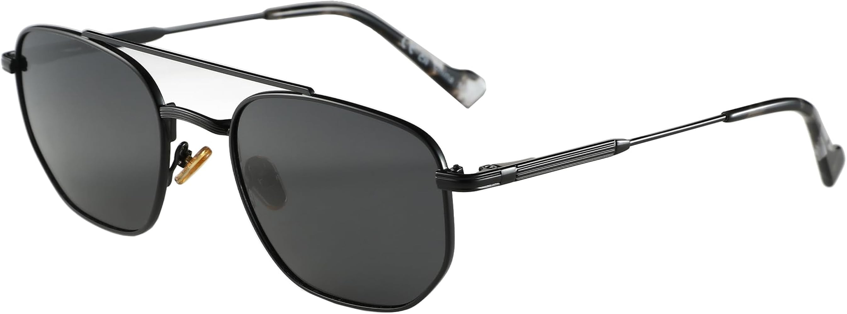 ZENOTTIC Retro Hexagon Polarized Sunglasses for Men Women-Vintage Fashion Double Bridge Metal Fra... | Amazon (US)