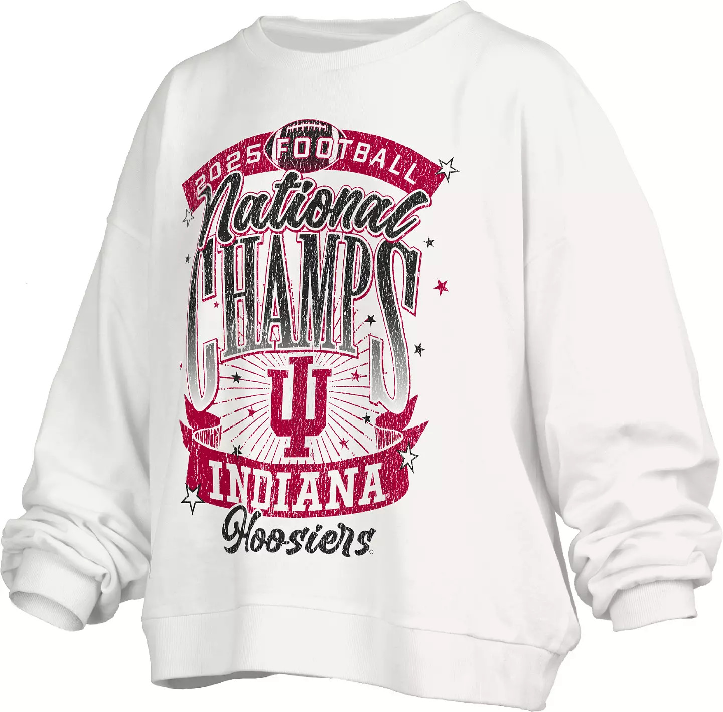 Pressbox Women's Indiana Hoosiers 2025-26 CFP National Champions Over-Sized Crew Sweatshirt | DICK'S Sporting Goods