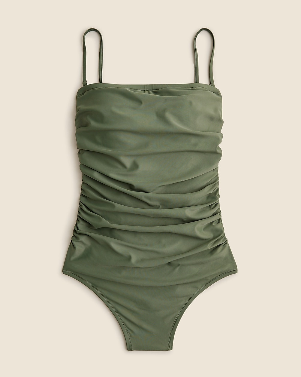 best seller4.7Summary of 726 reviewsRuched bandeau one-piece swimsuit | J. Crew US