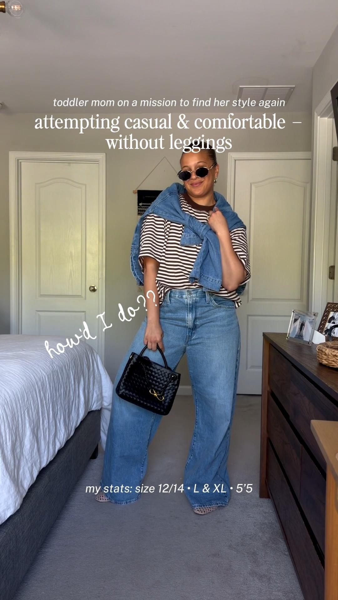 Midsize mom casual outfit 