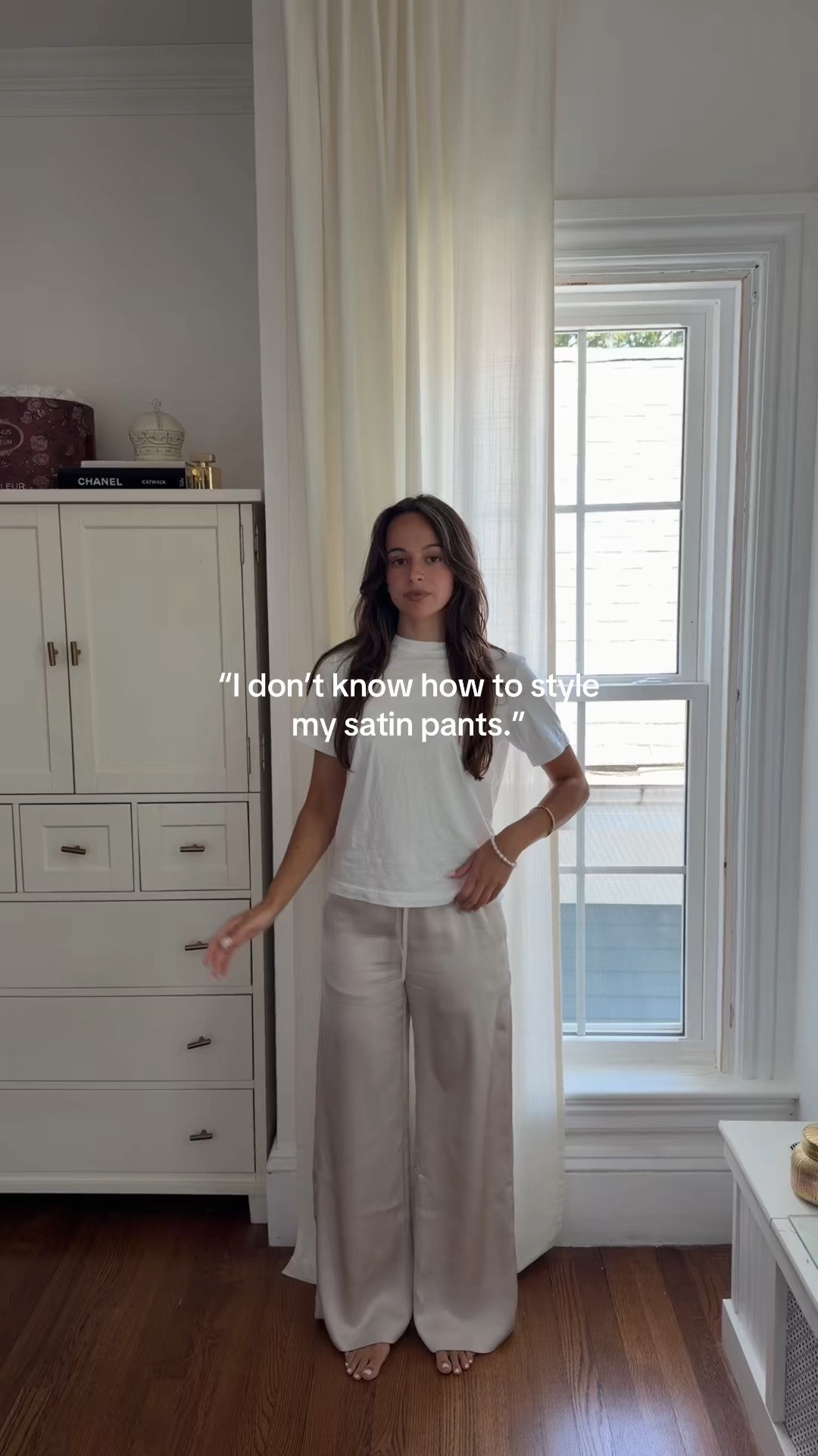 Satin pant outfit inspo

#LTKootd