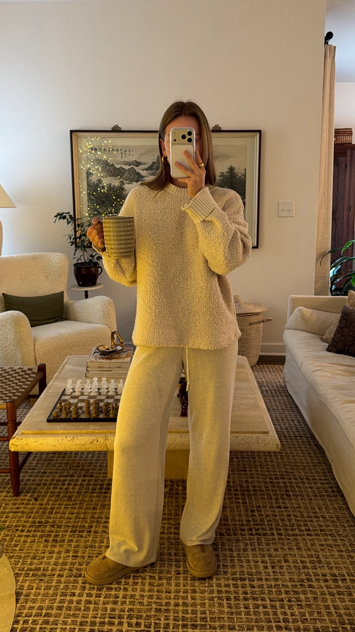 12/21/25 my morning lounge outfit for a slow, cozy start to the day. I’m wearing an older Zara sweater that I’ve had for years and still love, and linking my favorite Aritzia lounge pants that I’m always reaching for when I want to be comfortable but still feel put together at home.

#LTKHoliday #LTKootd #LTKmorningroutine