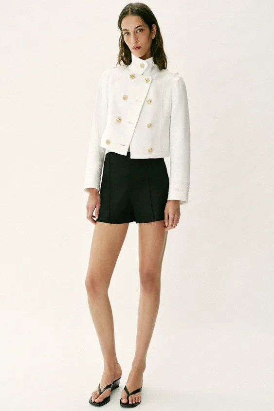 HIGH-WAIST BERMUDA SHORTS | Zara UK
