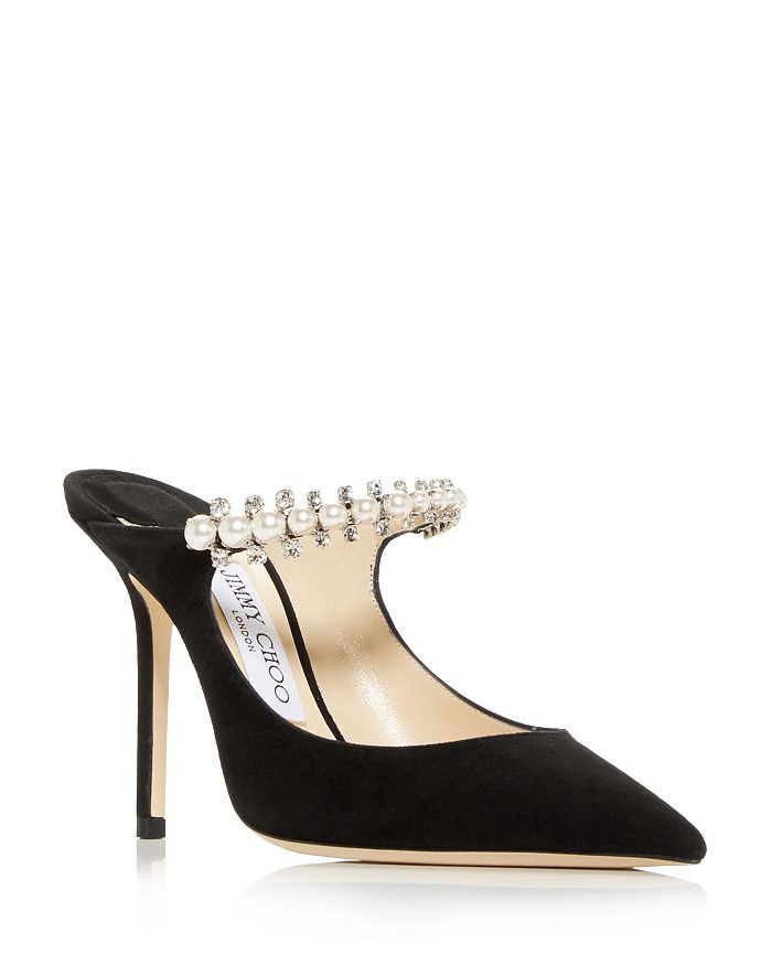 Women's Bing 100 Embellished High Heel Mules | Bloomingdale's (US)