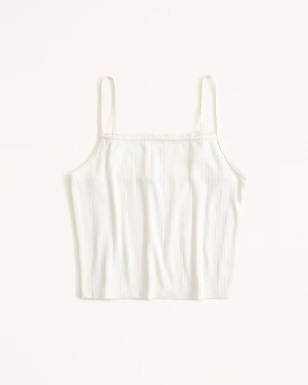 Lounge Pointelle Tank | Abercrombie & Fitch (US)