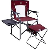 GCI Outdoor 3-Position Reclining Director's Chair, Side Table, and Ottoman | Amazon (US)