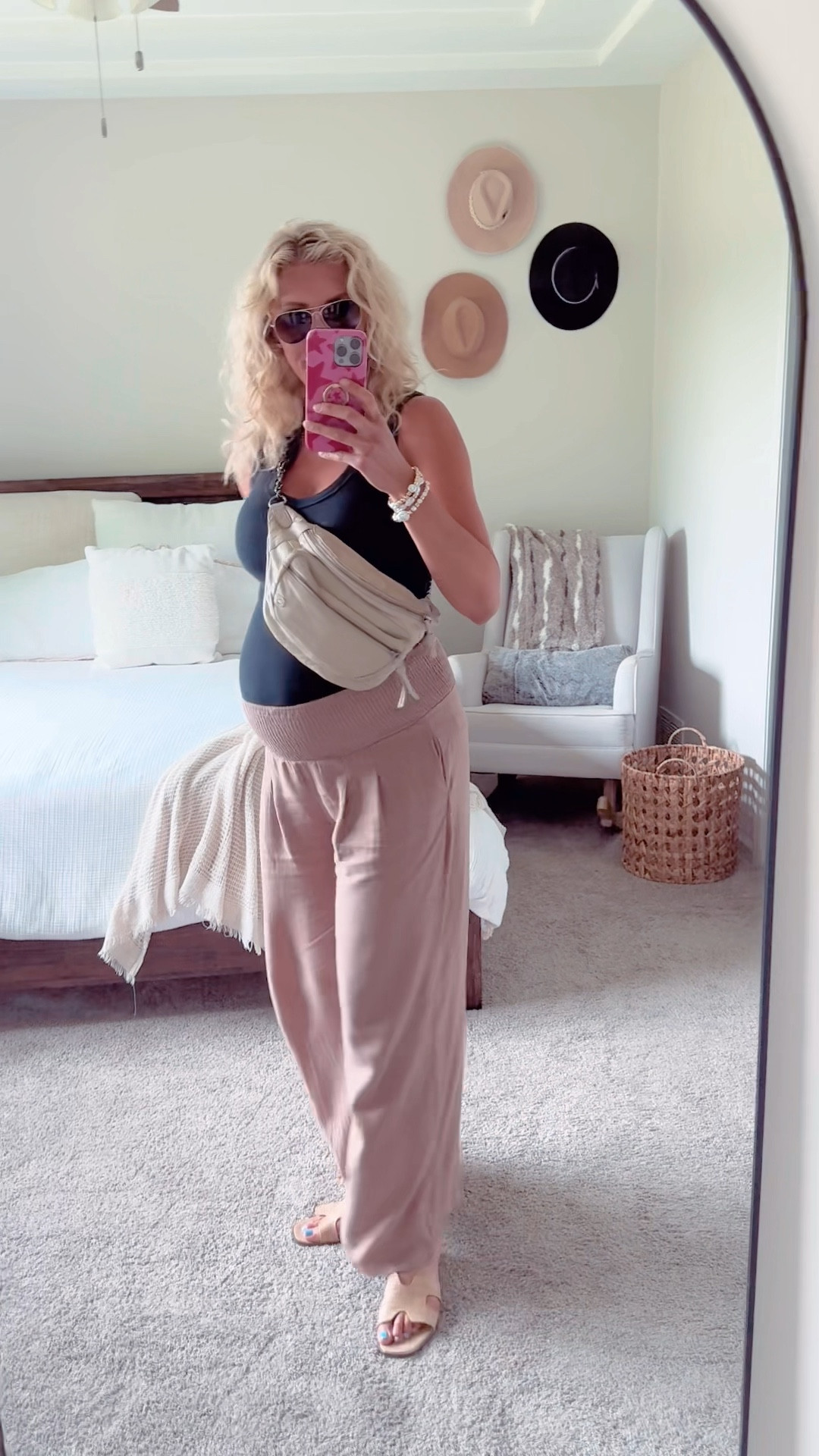 Amazon linen pants that are light enough to wear all summer long, even on those hot and humid days. I was so excited to learn how bump friendly these are at 36 weeks and the length was perfect too! I will be wearing these postpartum as well and am currently looking at buying more colors. Comfy, flowy, and beachy is my vibe all summer. Wearing a size small in the apricot color. 

#LTKStyleTip #LTKFindsUnder50 #LTKBump