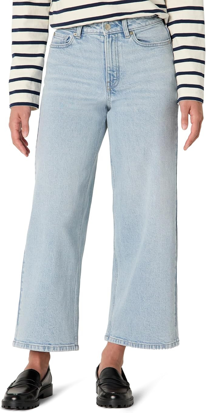 Amazon Essentials Women's Low Stretch High-Rise Wide Leg Jean | Amazon (US)