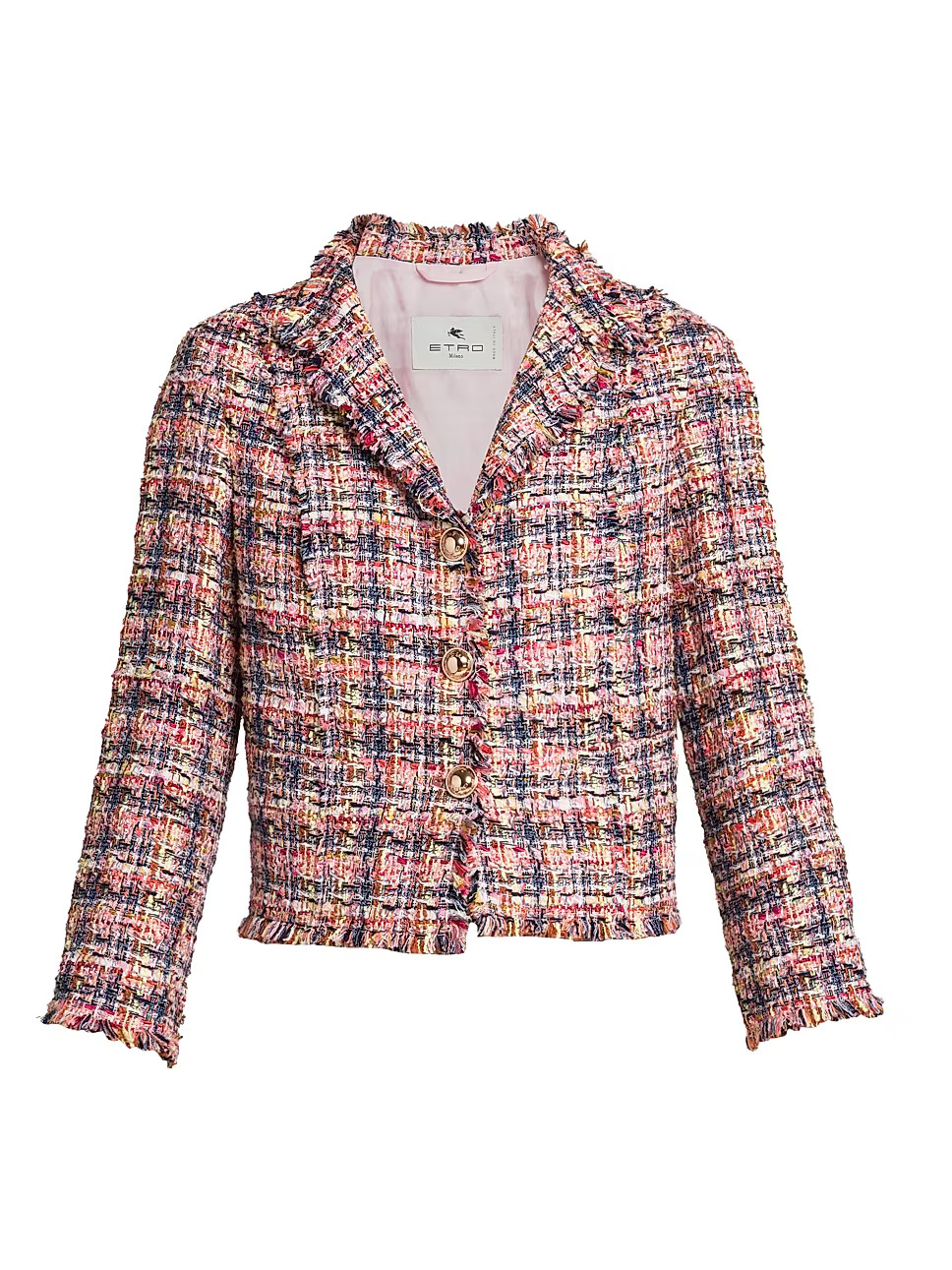 Tweed Fringe-Trim Jacket | Saks Fifth Avenue
